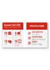 Kamado Chef 2200 Prestige Red Smooth (rozsdamentes acél)