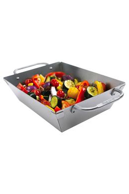 Mély rozsdamentes grill wok, Grill kiegészítő , grillsütő